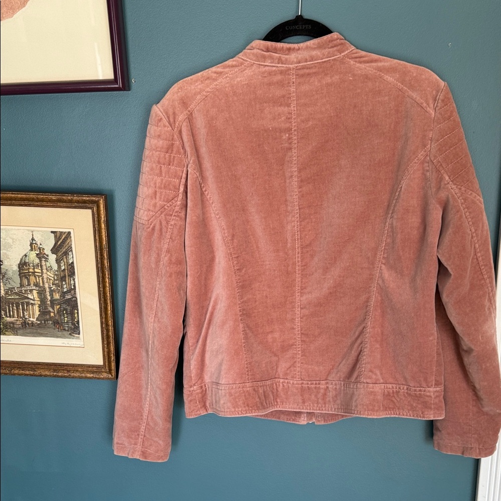Chic Dusty Pink Bomber Jacket 0197 - Picture 3 of 3